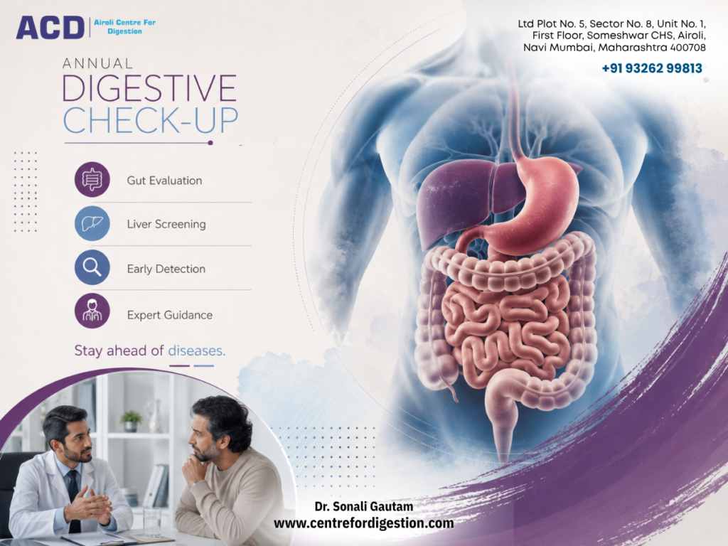 Annual digestive check-up by Dr. Sonali Gautam